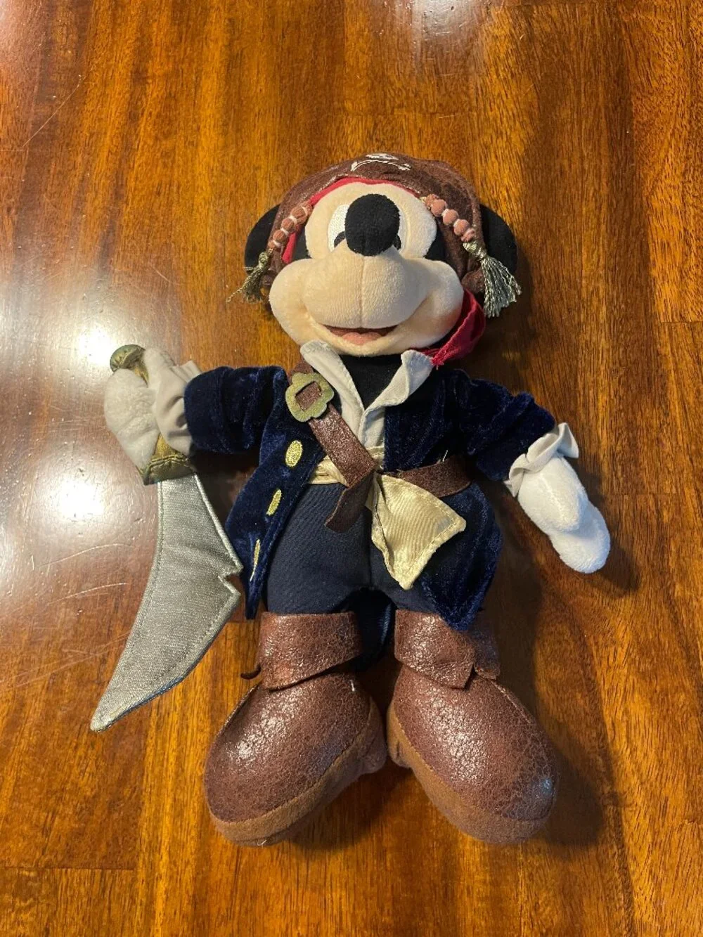 Disney Parks Mickey Mouse Pirates of the Caribbean Plush 12” Toy!